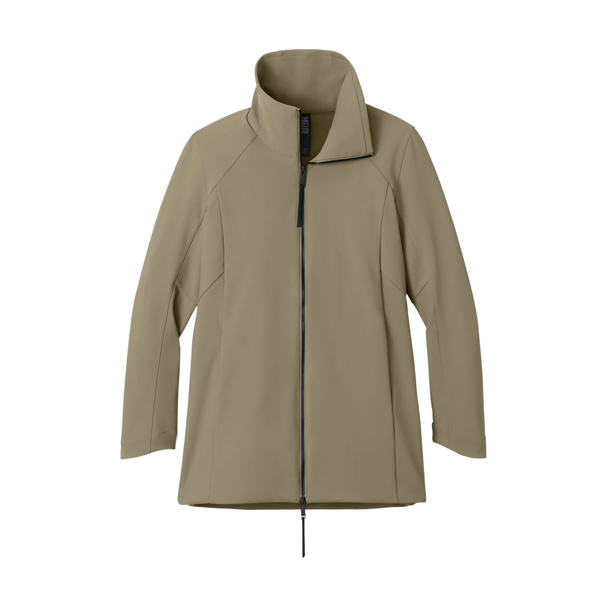 MiiR Women's Nozawa Full-Zip Soft Shell in Truffle — custom branded by Motive
