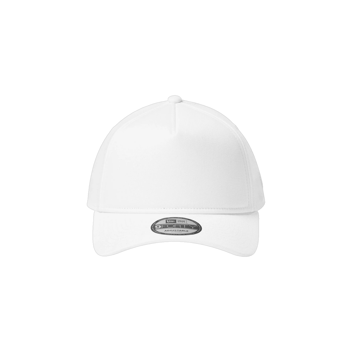 New Era A-Frame Snapback Cap in White — custom branded by Motive