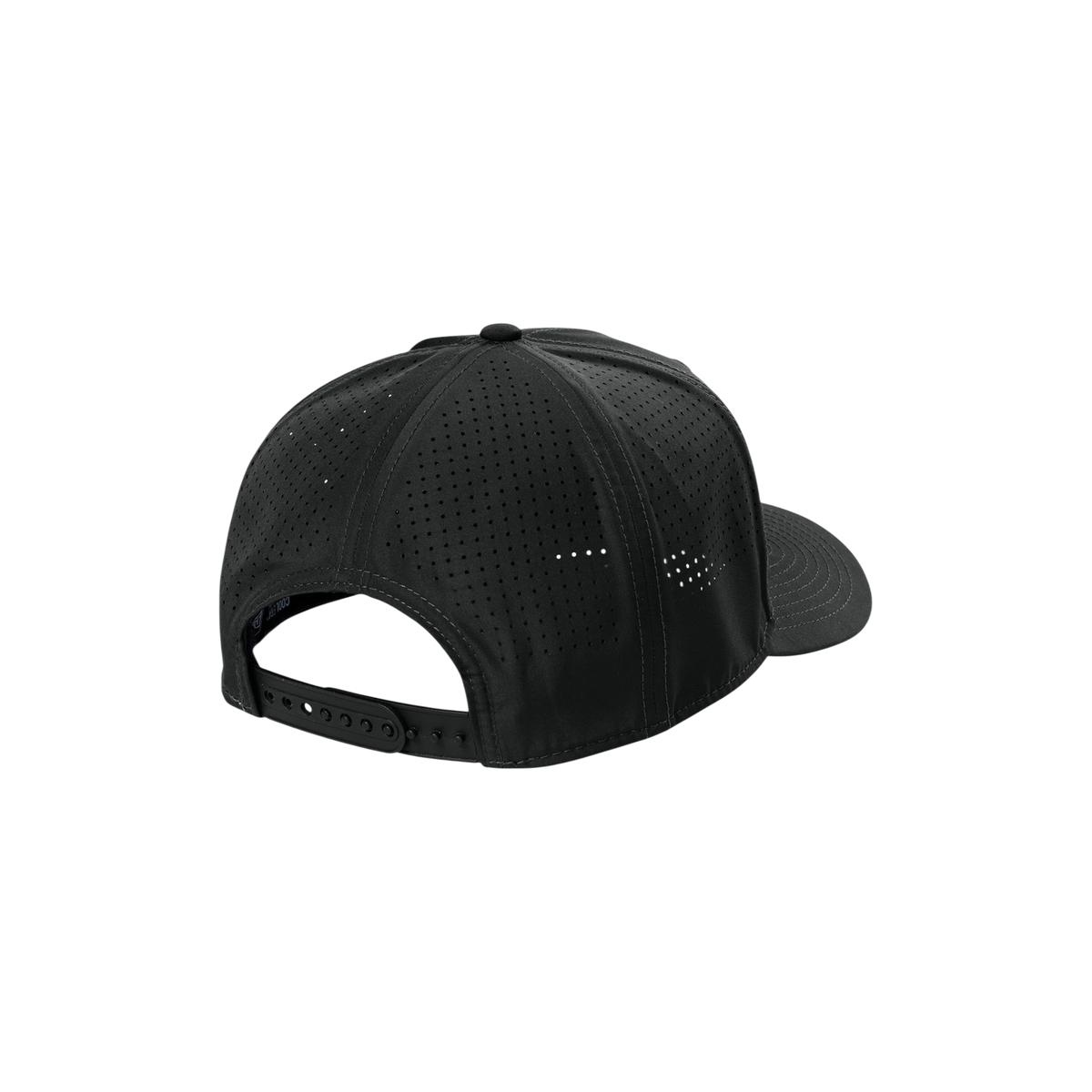 New Era 9SEVENTY Perforated Snapback Cap in Black — custom branded by Motive