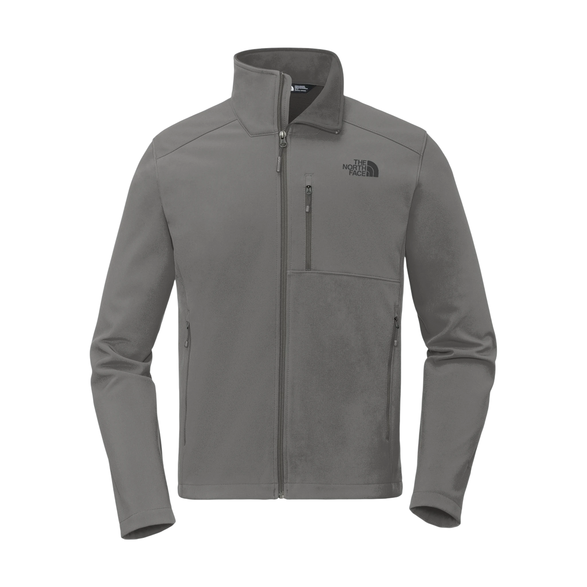 The North Face Apex Barrier Soft Shell Jacket in Asphalt Grey — custom branded by Motive