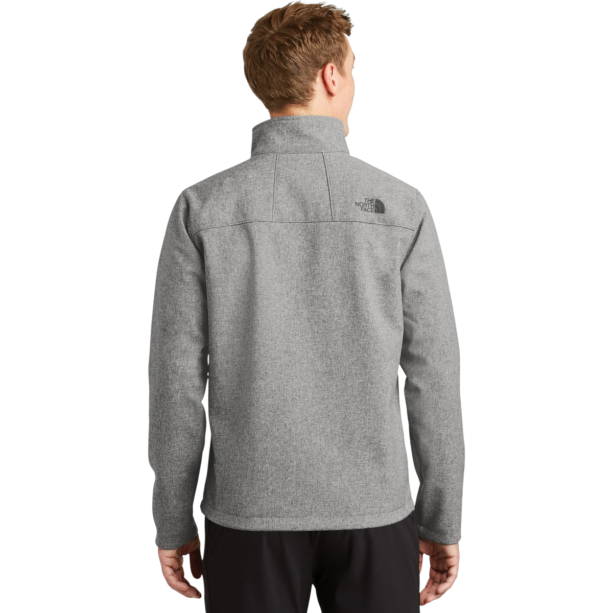 The North Face Apex Barrier Soft Shell Jacket in TNF Medium Grey Heather — custom branded by Motive