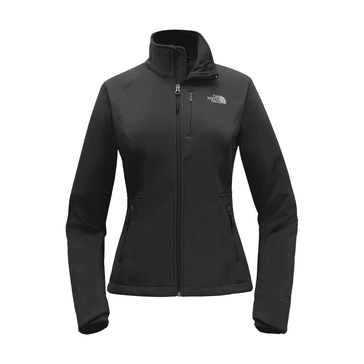 The North Face Women's Apex Barrier Soft Shell Jacket in TNF Black — custom branded by Motive