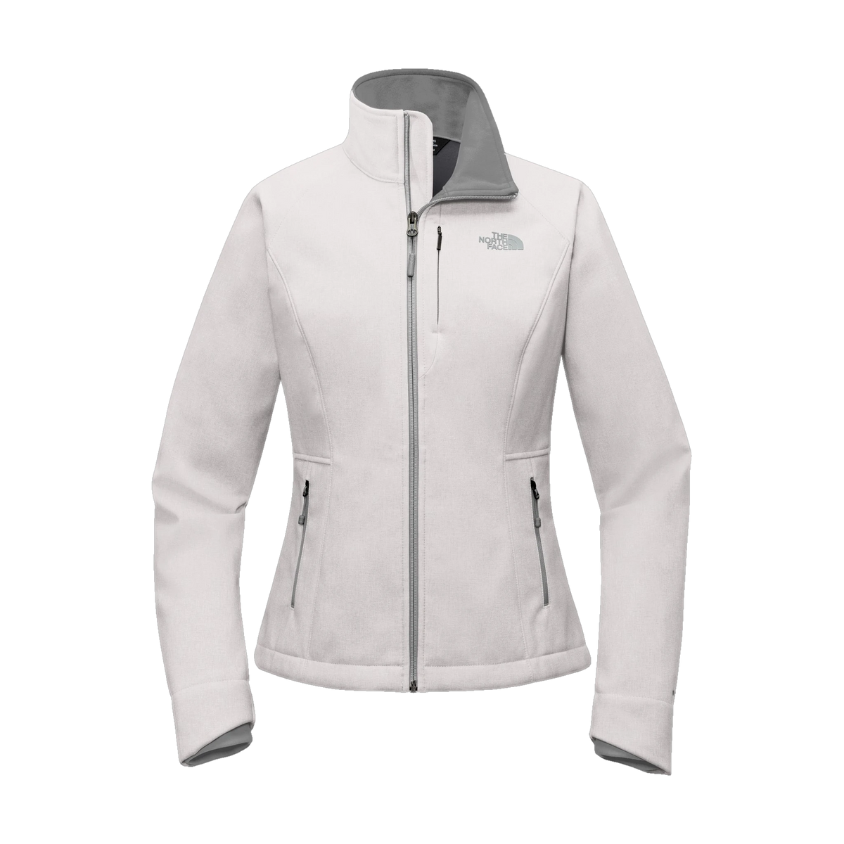 The North Face Women's Apex Barrier Soft Shell Jacket in TNF Light Grey Heather — custom branded by Motive