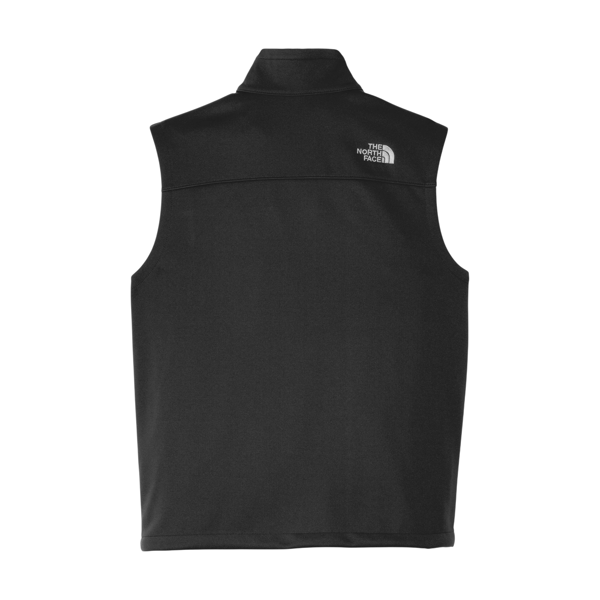 The North Face Ridgewall Soft Shell Vest in TNF Black — custom branded by Motive