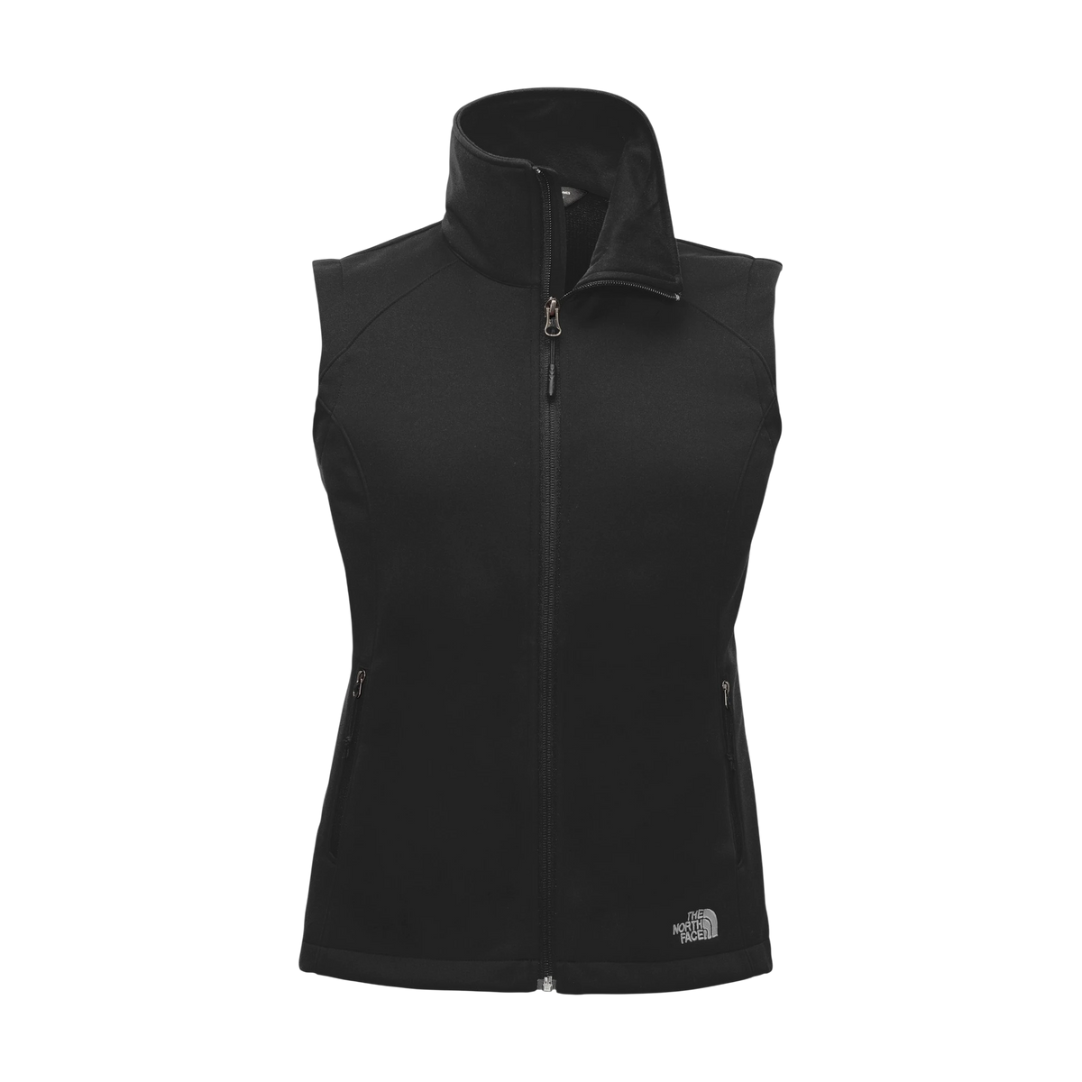 The North Face Women's Ridgewall Soft Shell Vest in TNF Black — custom branded by Motive