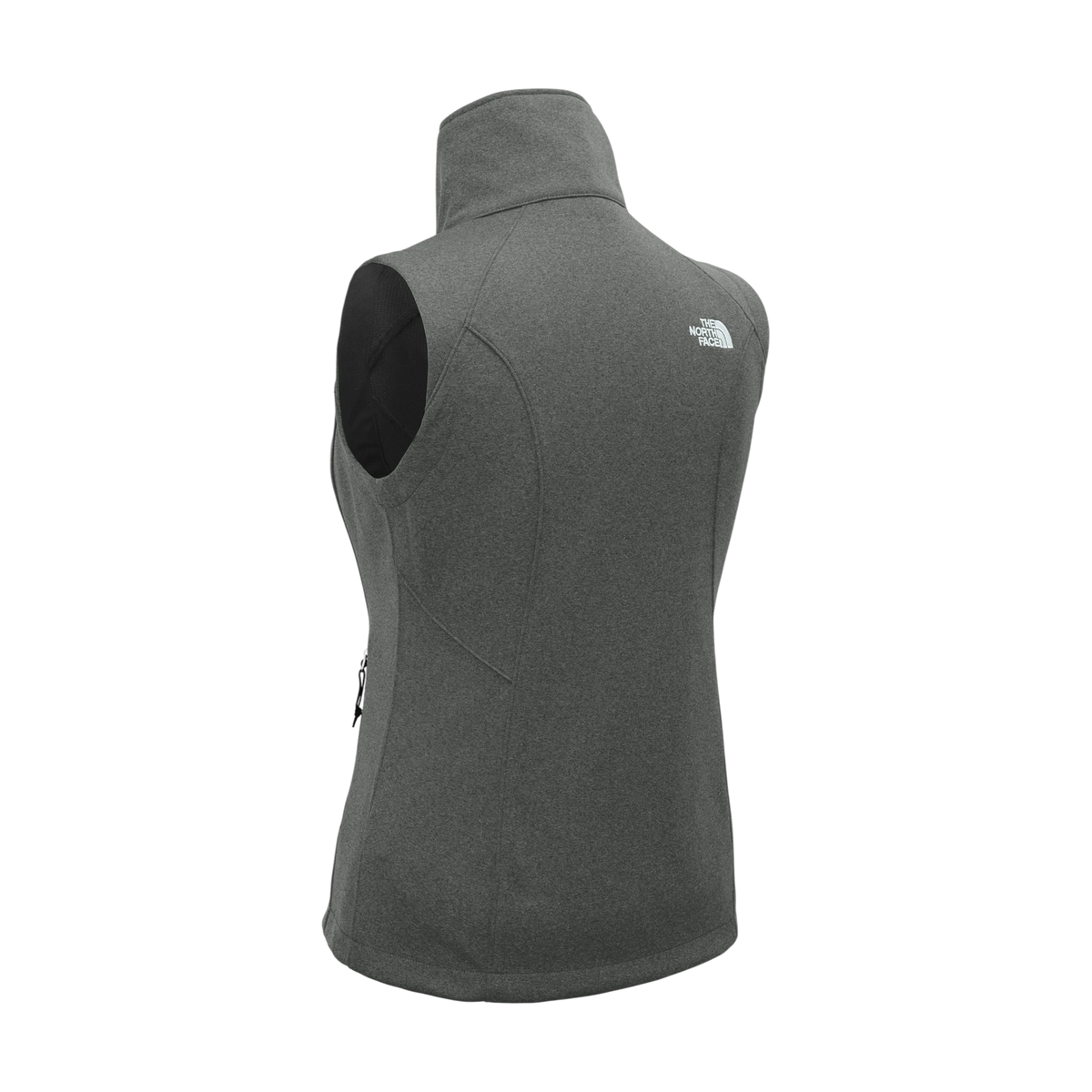 The North Face Women's Ridgewall Soft Shell Vest in TNF Dark Grey Heather — custom branded by Motive