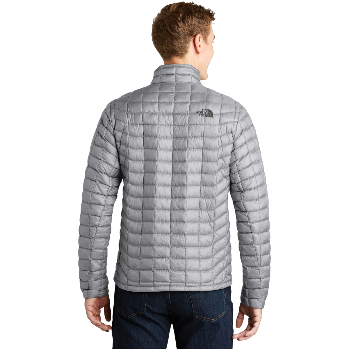 The North Face ThermoBall Trekker Jacket in Mid Grey — custom branded by Motive