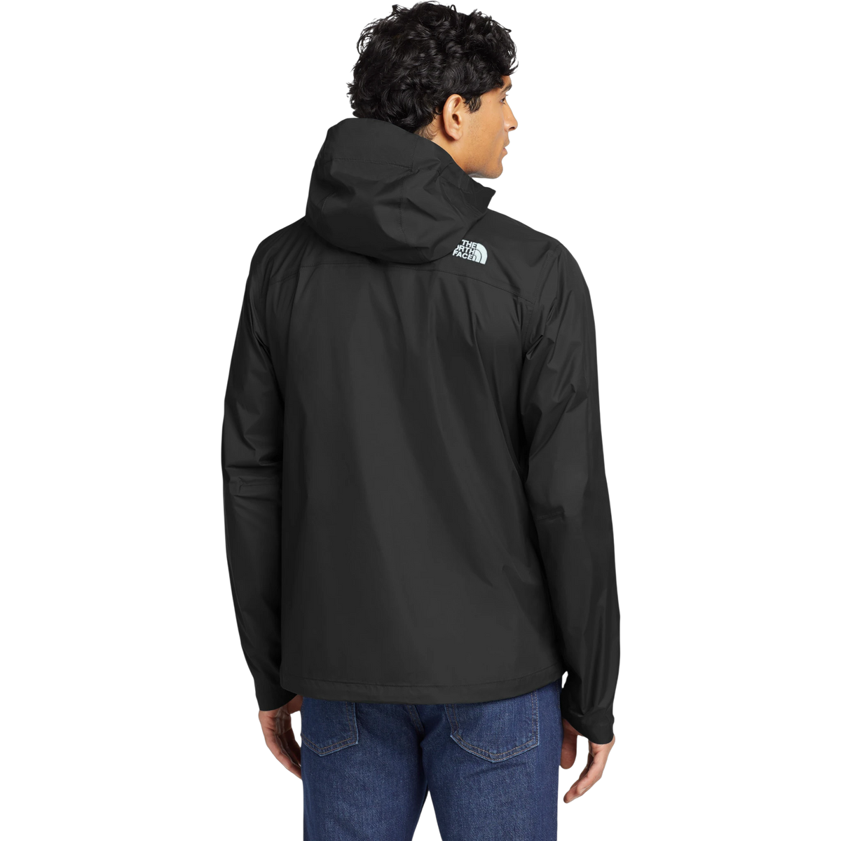 The North Face DryVent Rain Jacket in TNF Black — custom branded by Motive