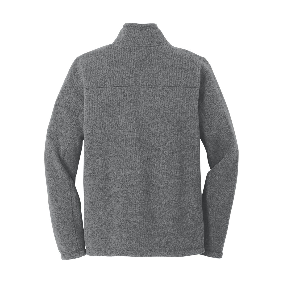 The North Face Sweater Fleece Jacket in TNF Medium Grey Heather — custom branded by Motive
