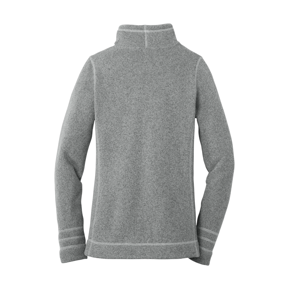 The North Face Women's Sweater Fleece Jacket in TNF Medium Grey Heather — custom branded by Motive