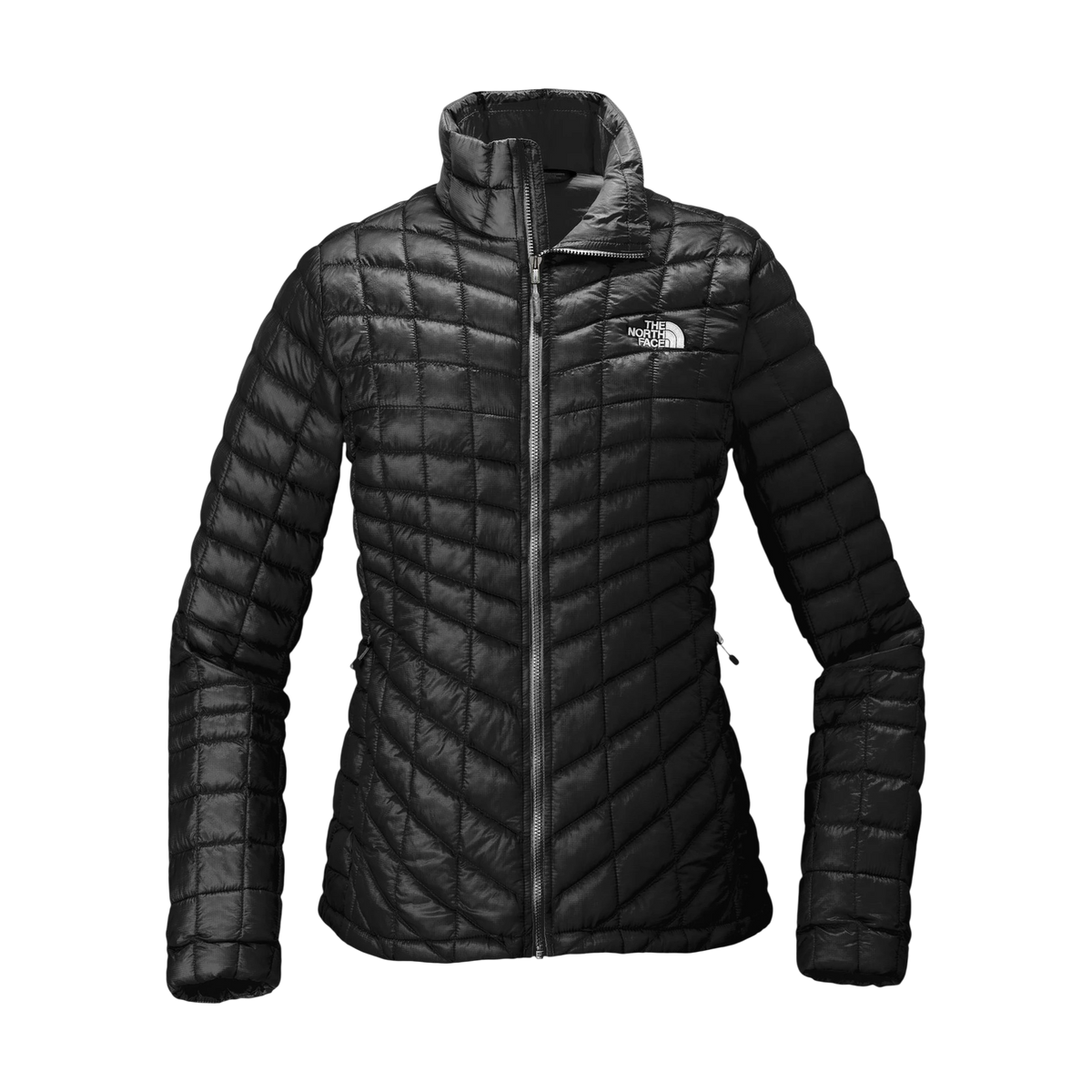 The North Face Women's ThermoBall Trekker Jacket in TNF Black — custom branded by Motive