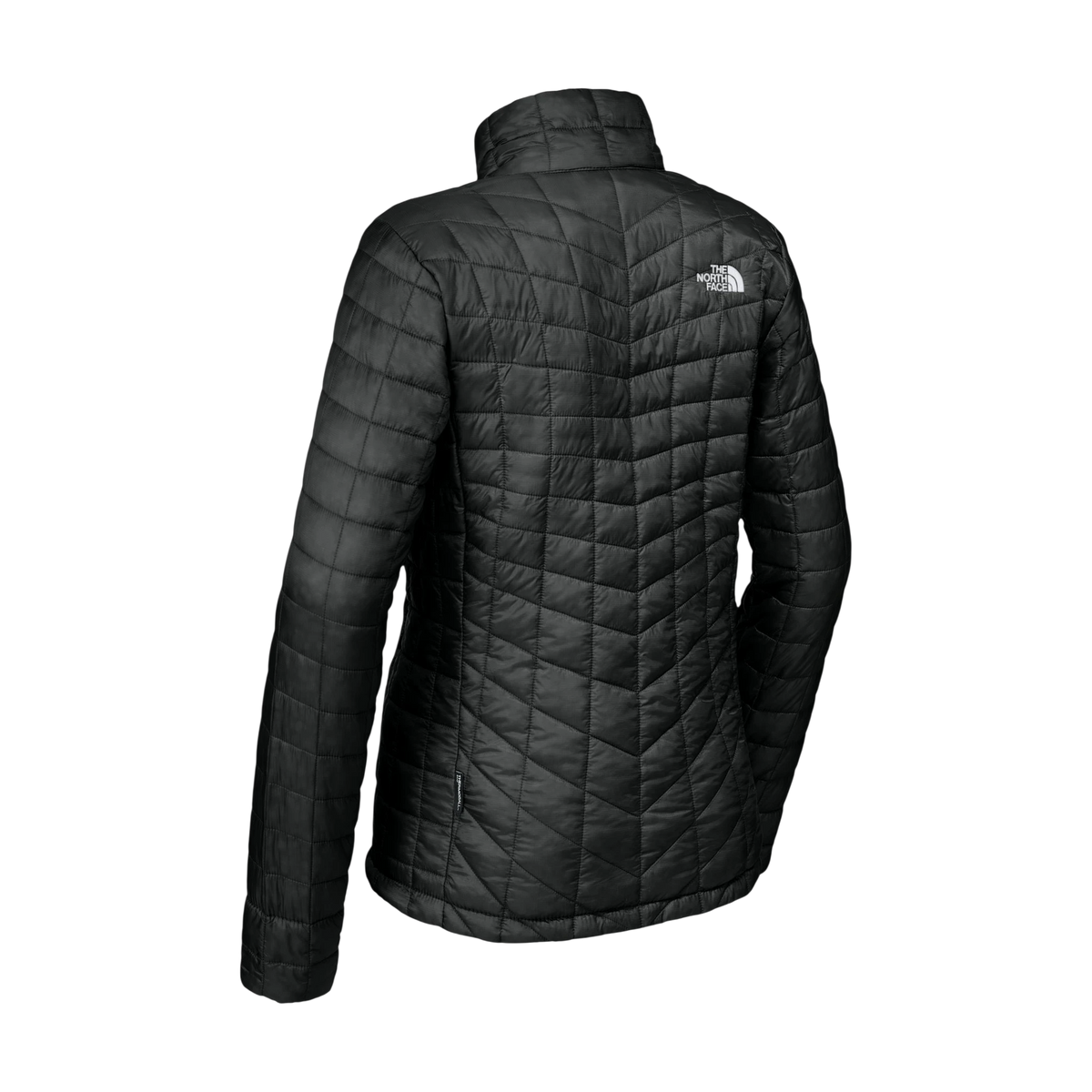 The North Face Women's ThermoBall Trekker Jacket in TNF Matte Black — custom branded by Motive