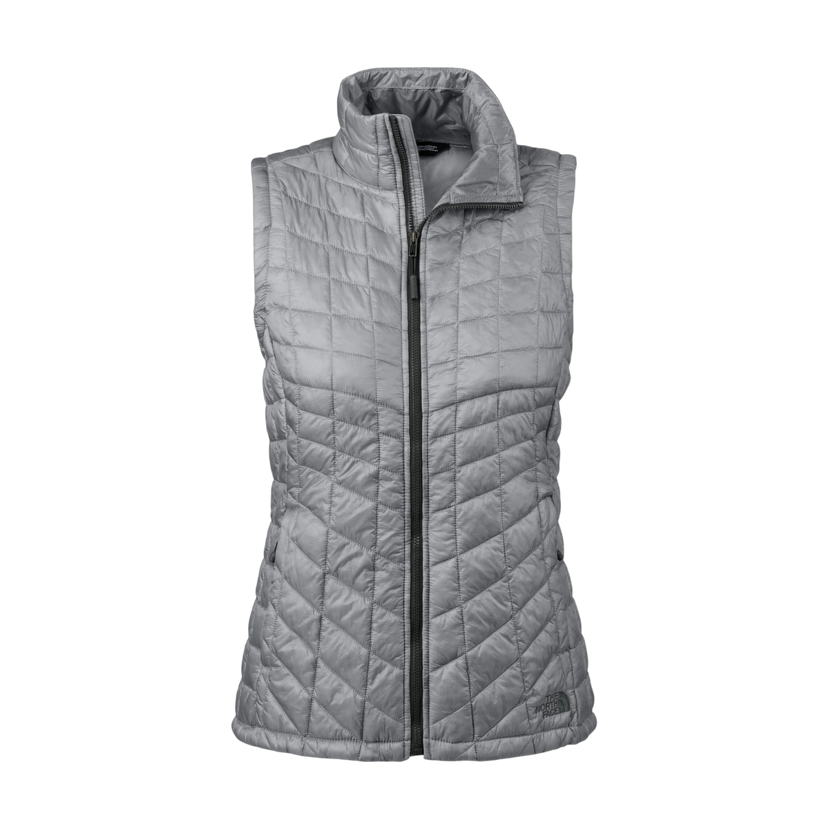The North Face Women's ThermoBall Trekker Vest in Mid Grey — custom branded by Motive