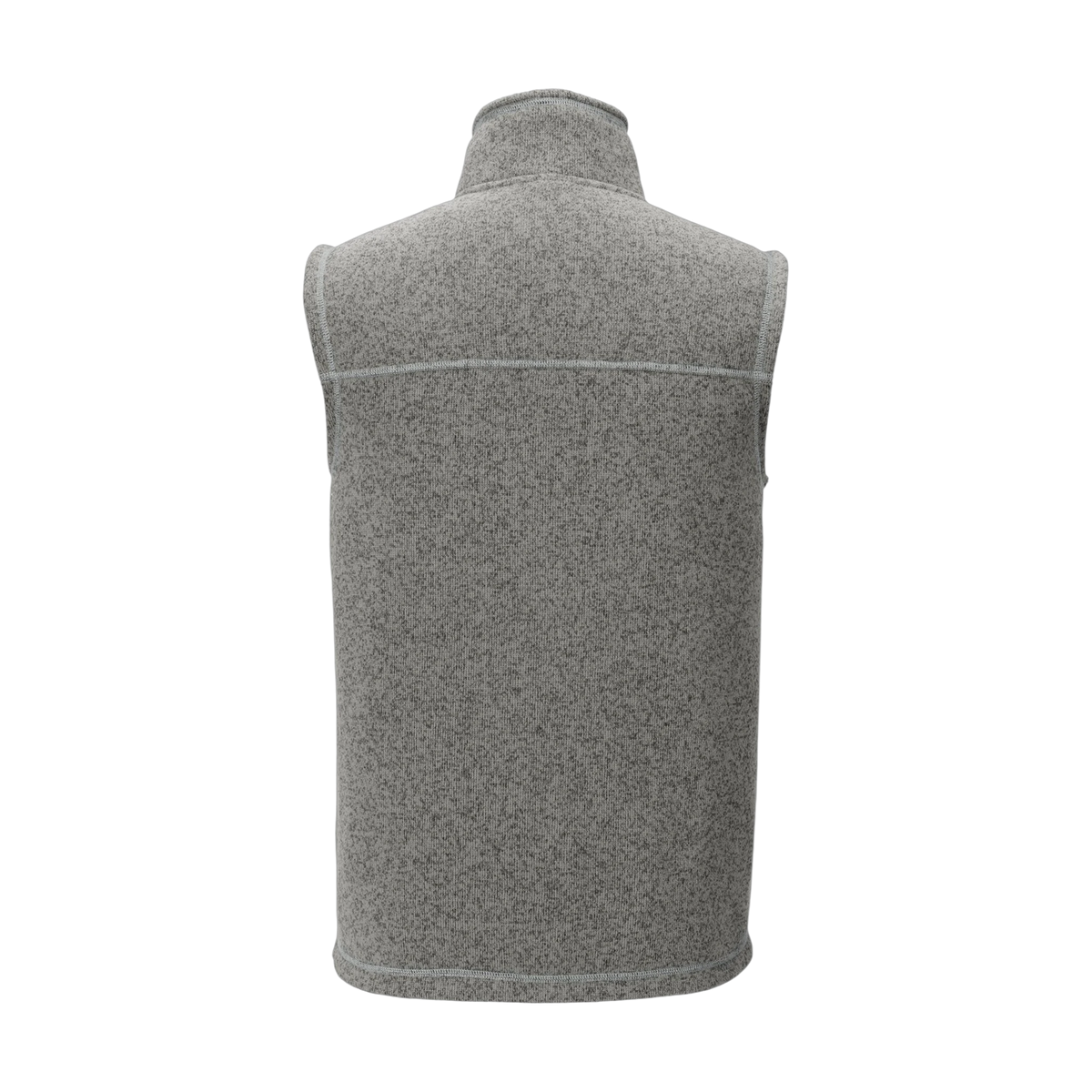 The North Face Sweater Fleece Vest in TNF Medium Grey Heather — custom branded by Motive