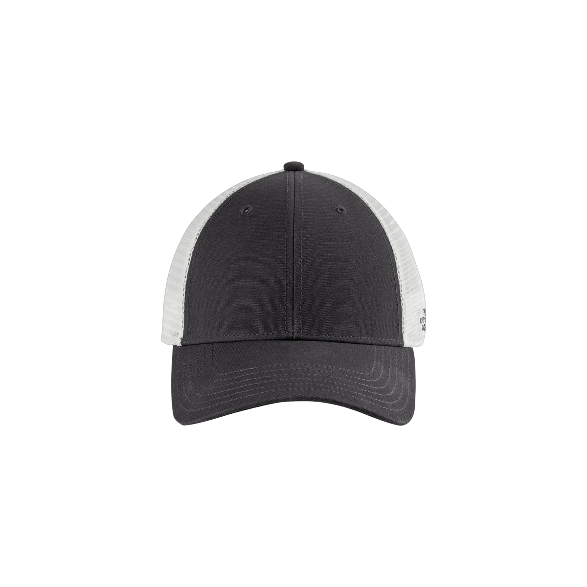 The North Face Ultimate Trucker Cap in Asphalt Grey/ TNF White — custom branded by Motive