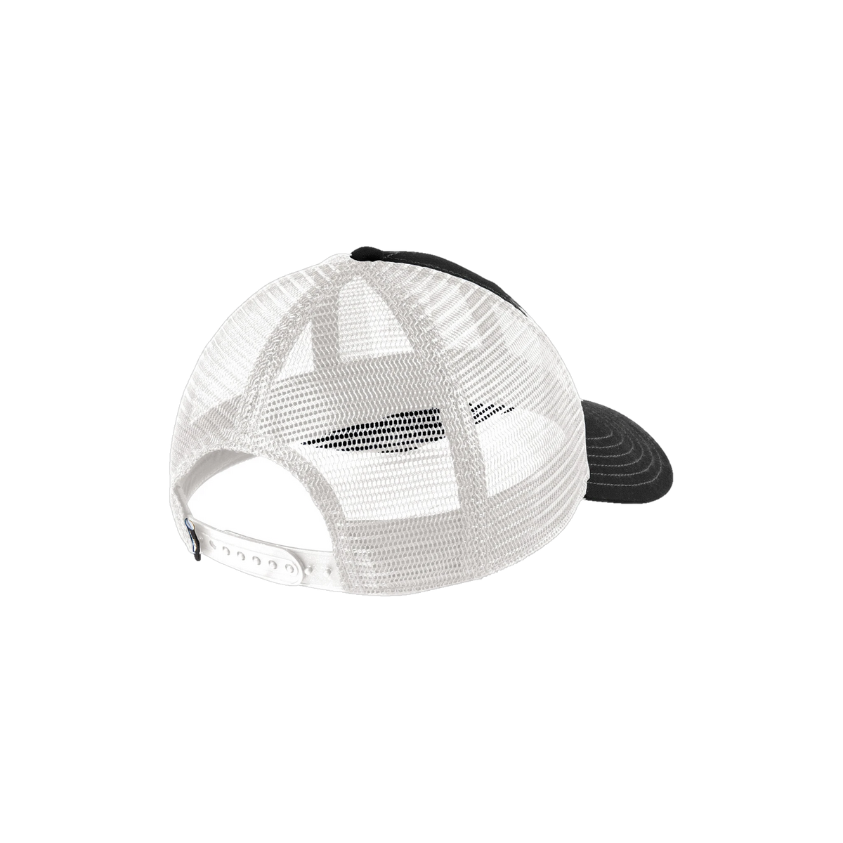 The North Face Ultimate Trucker Cap in TNF Black/ TNF White — custom branded by Motive