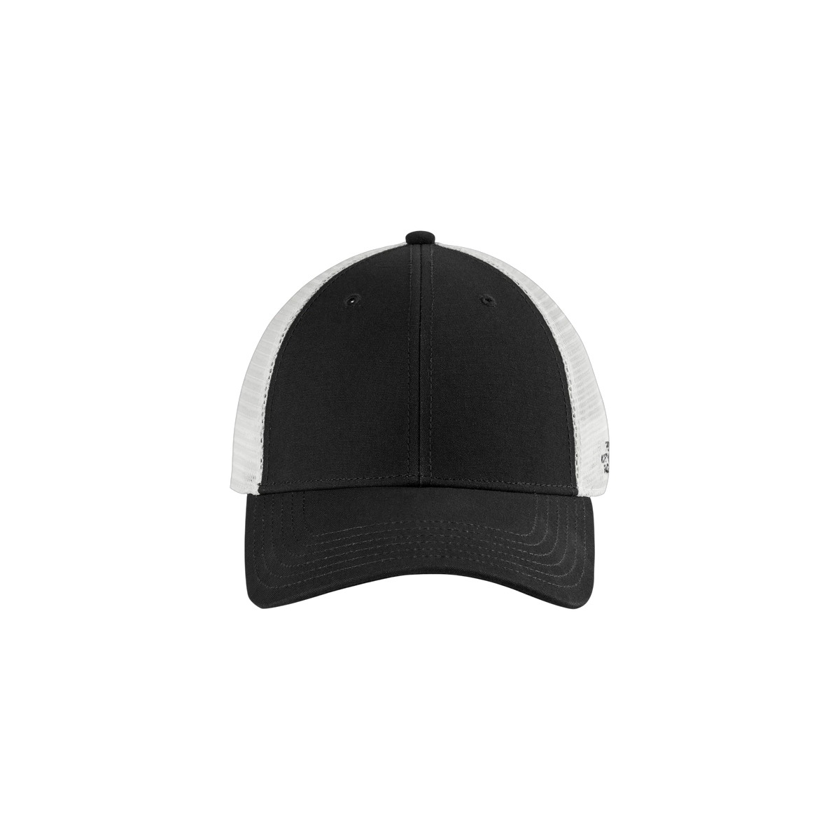The North Face Ultimate Trucker Cap in TNF Black/ TNF White — custom branded by Motive
