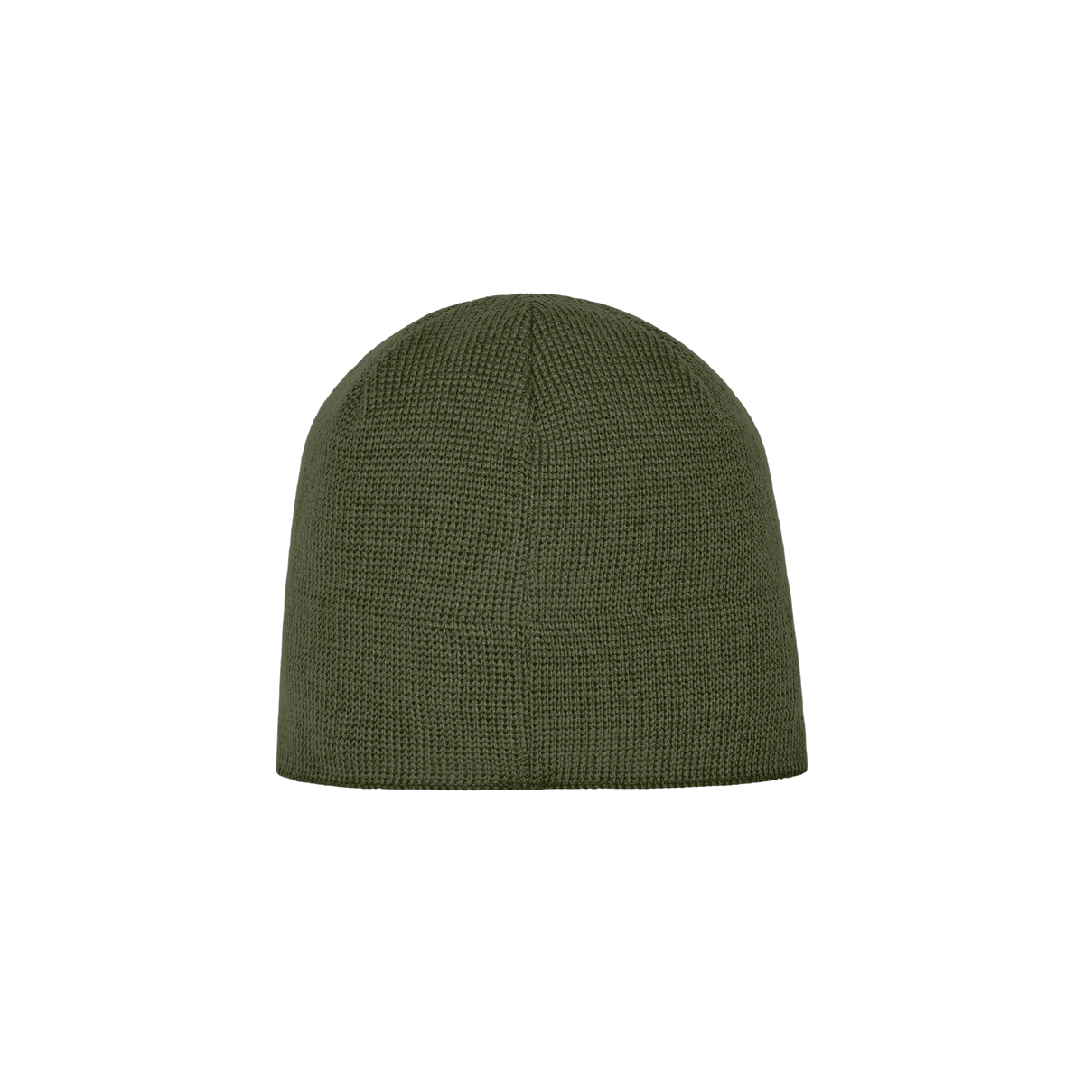 The North Face Mountain Beanie in Burnt Olive Green — custom branded by Motive
