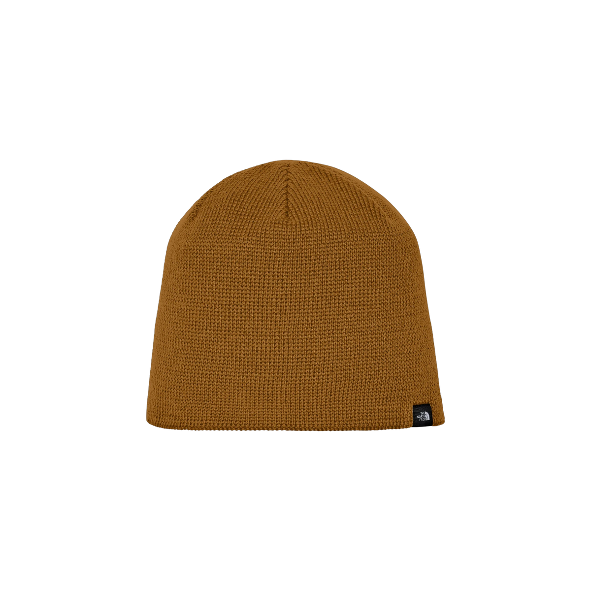 The North Face Mountain Beanie in Timber Tan — custom branded by Motive