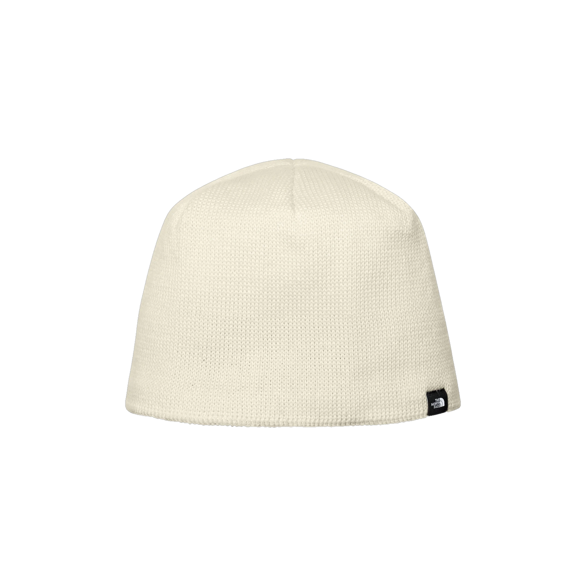 The North Face Mountain Beanie in Vintage White — custom branded by Motive