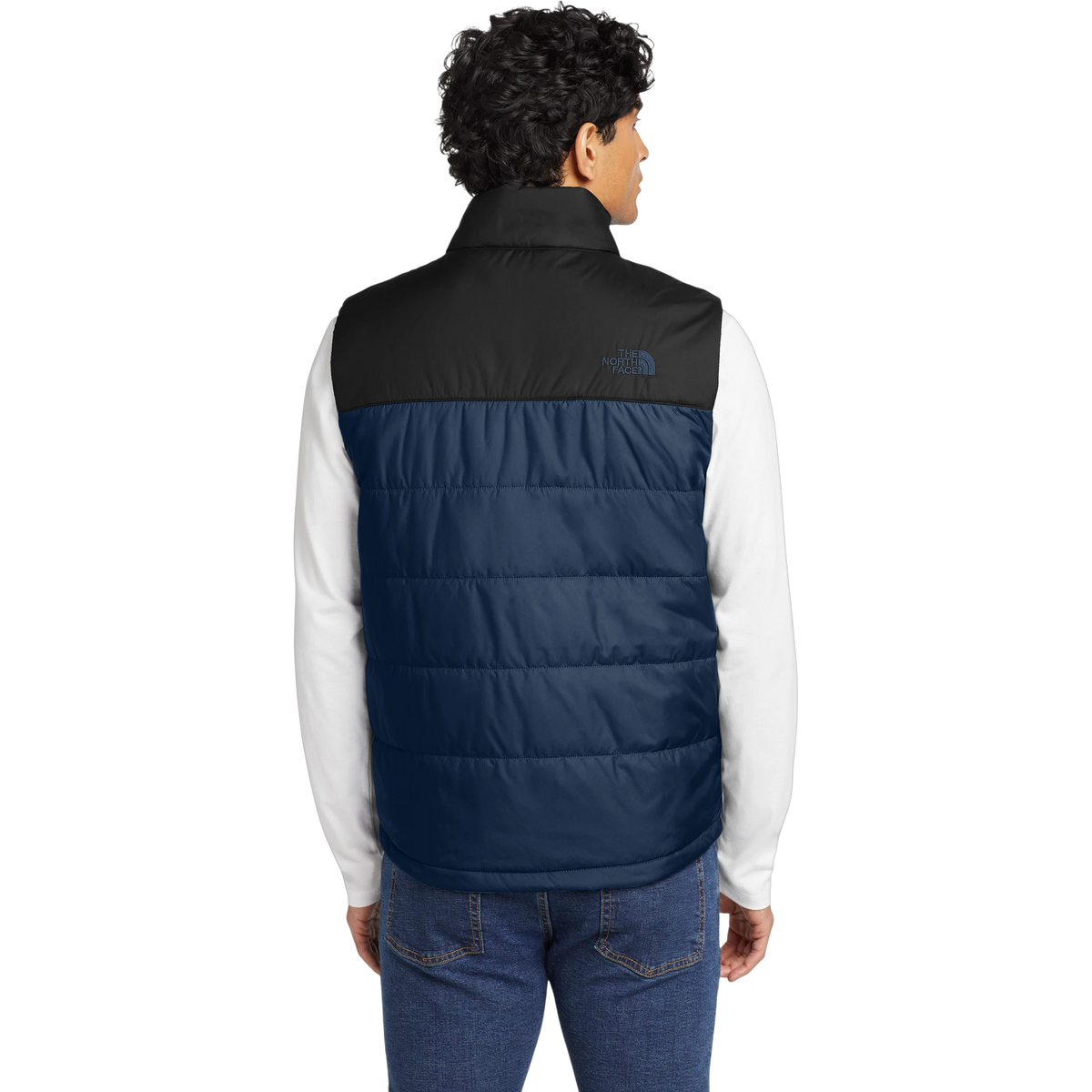 The North Face Everyday Insulated Vest in Shady Blue — custom branded by Motive