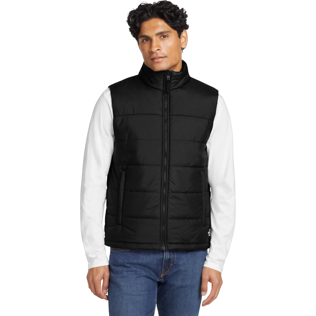 The North Face Everyday Insulated Vest in TNF Black — custom branded by Motive