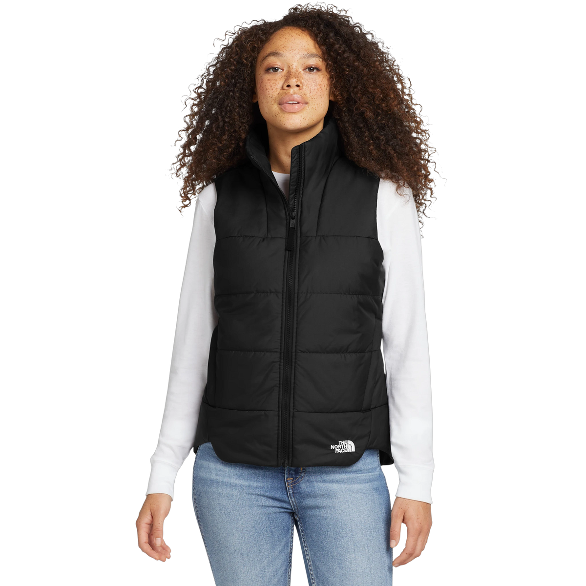 The North Face Women's Everyday Insulated Vest in TNF Black — custom branded by Motive