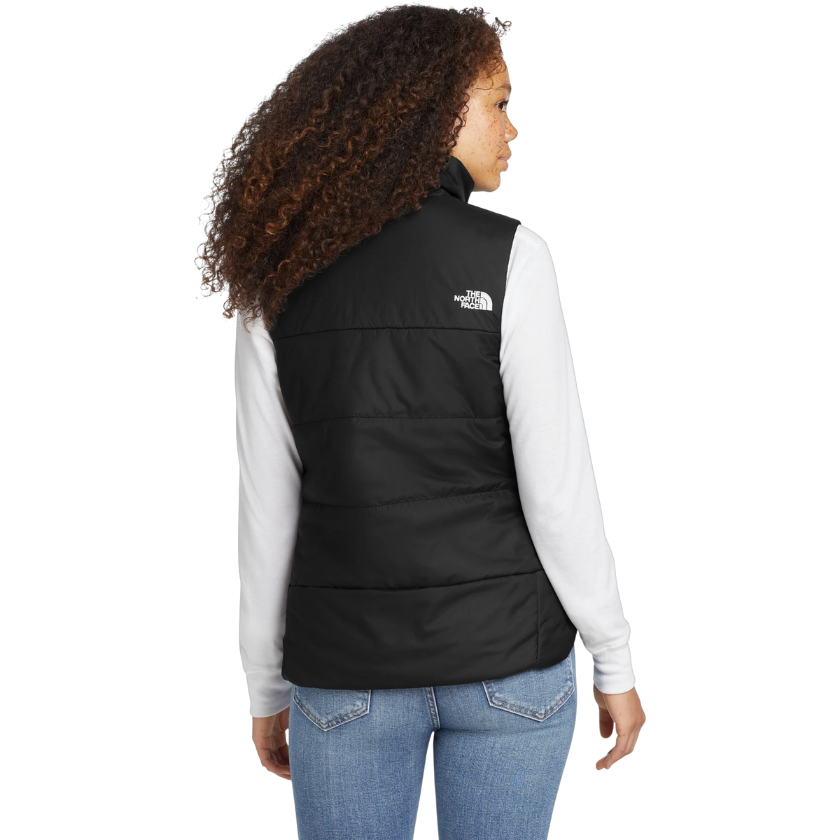 The North Face Women's Everyday Insulated Vest in TNF Black — custom branded by Motive
