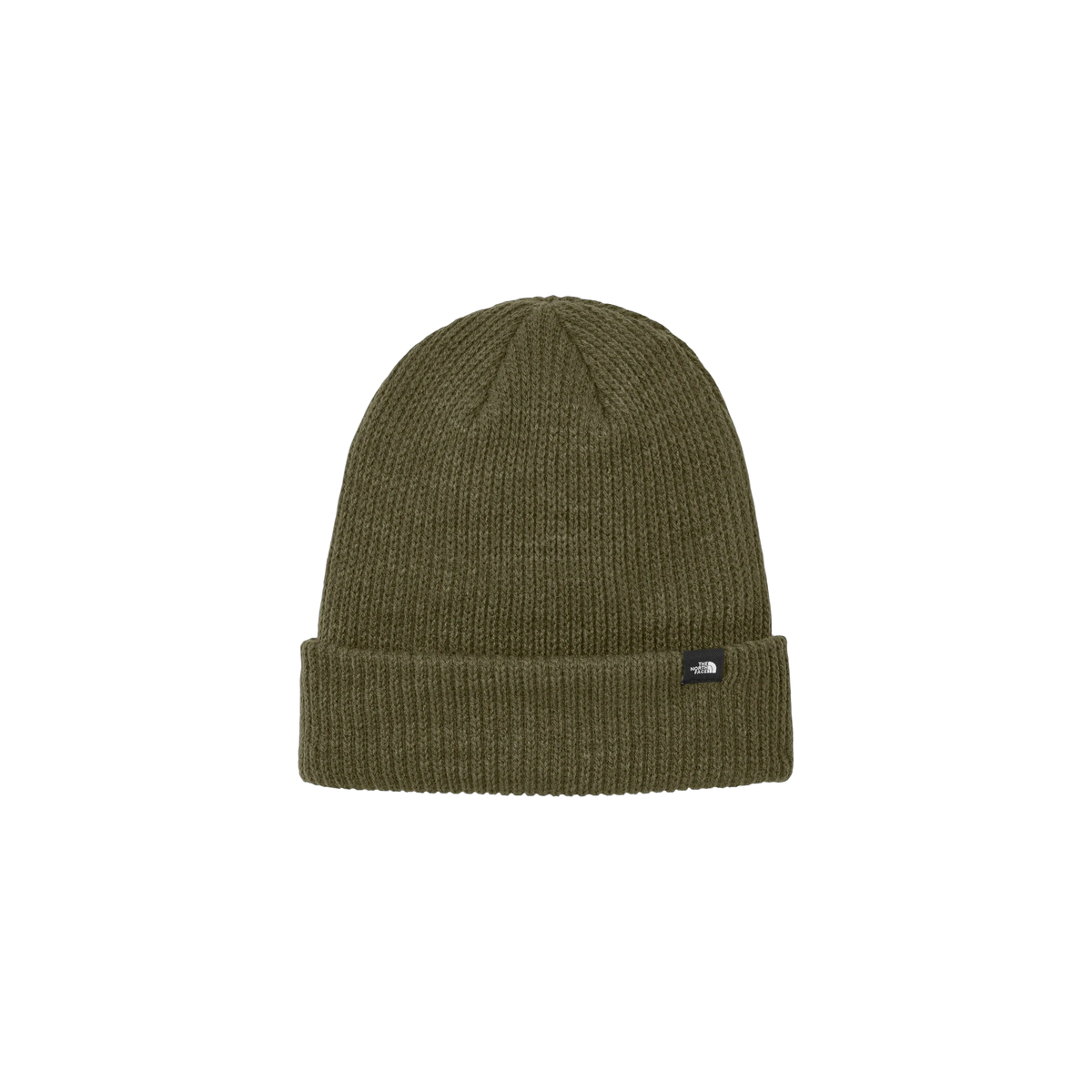 The North Face Truckstop Beanie in New Taupe Green — custom branded by Motive