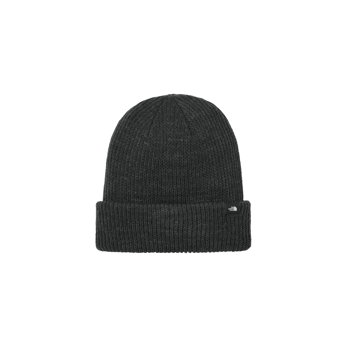 The North Face Truckstop Beanie in TNF Black Heather — custom branded by Motive