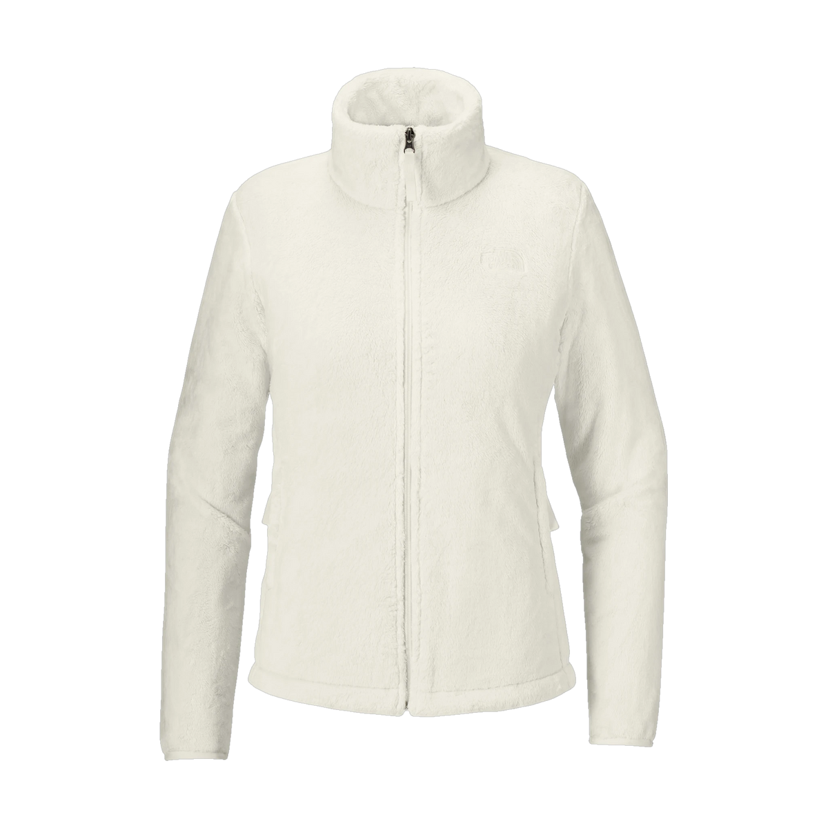 The North Face Women's Osito Fleece Jacket in White Dune — custom branded by Motive