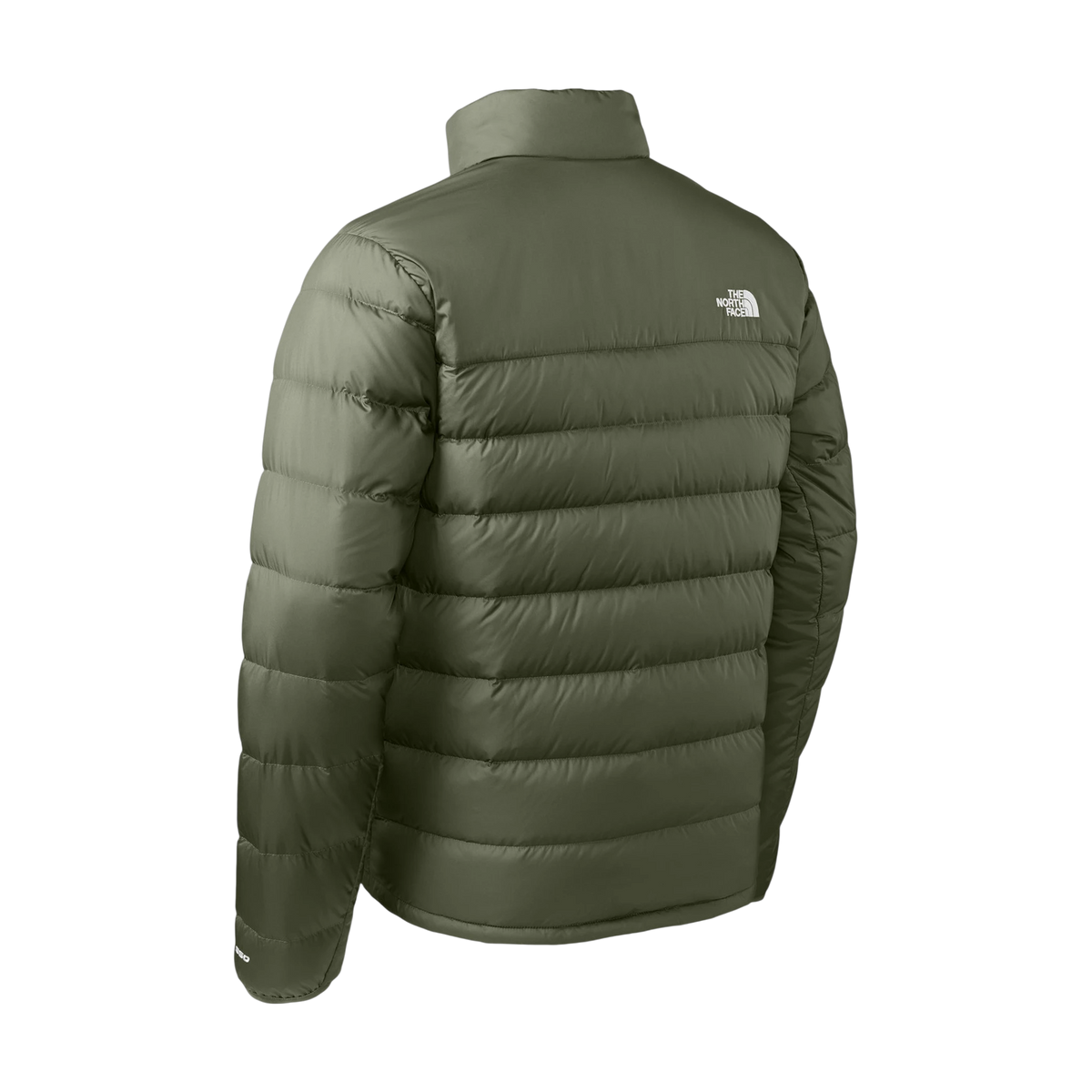 The North Face Down Hybrid Jacket in New Taupe Green — custom branded by Motive