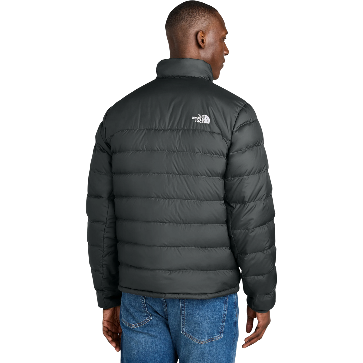 The North Face Down Hybrid Jacket in TNF Black — custom branded by Motive