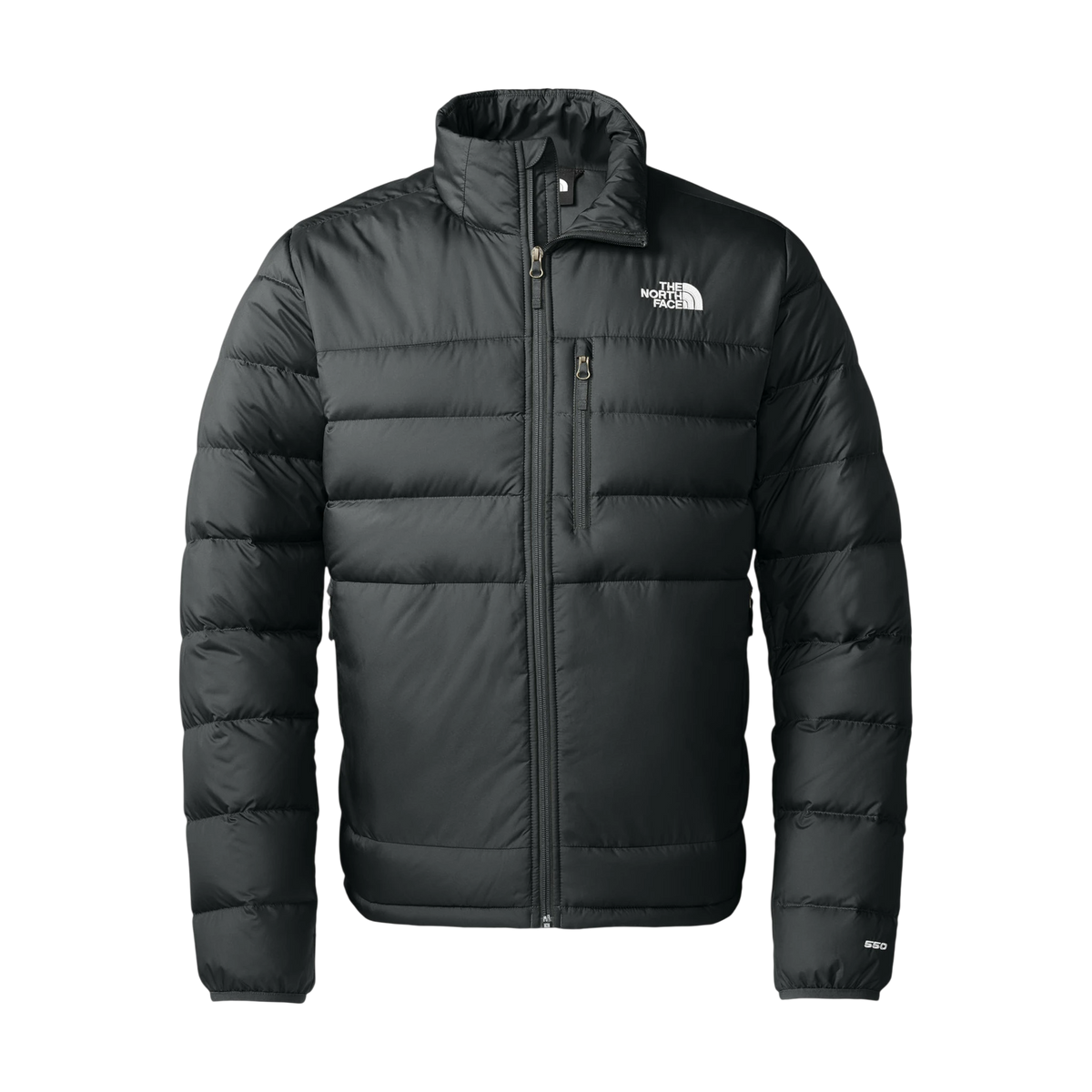 The North Face Down Hybrid Jacket in TNF Black — custom branded by Motive