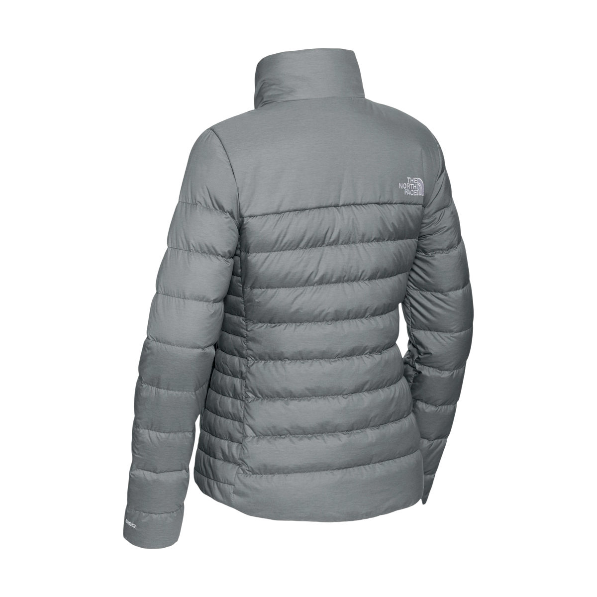 The North Face Women's Down Hybrid Jacket in TNF Medium Grey Heather — custom branded by Motive