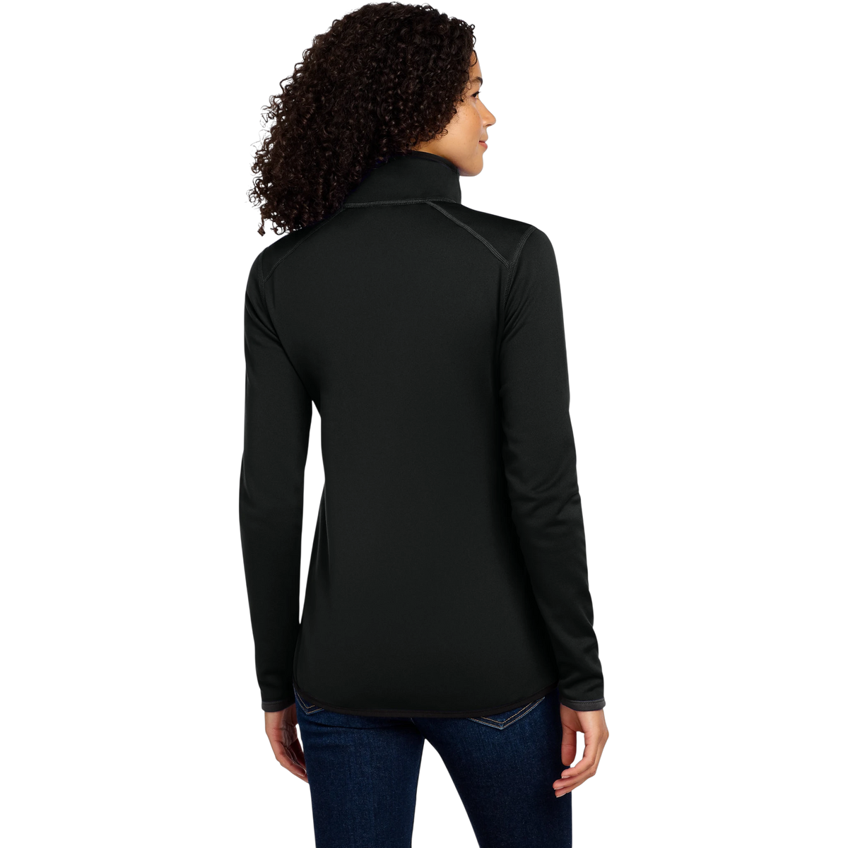 The North Face Women's Skyline Full-Zip Fleece Jacket in TNF Black — custom branded by Motive