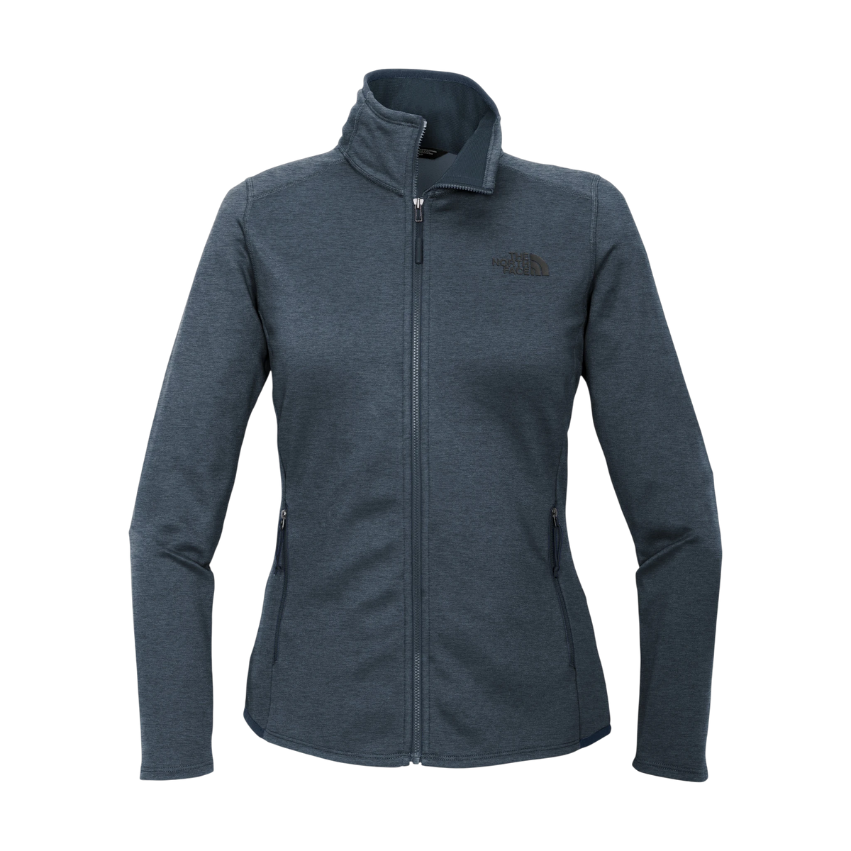 The North Face Women's Skyline Full-Zip Fleece Jacket in Urban Navy Heather — custom branded by Motive