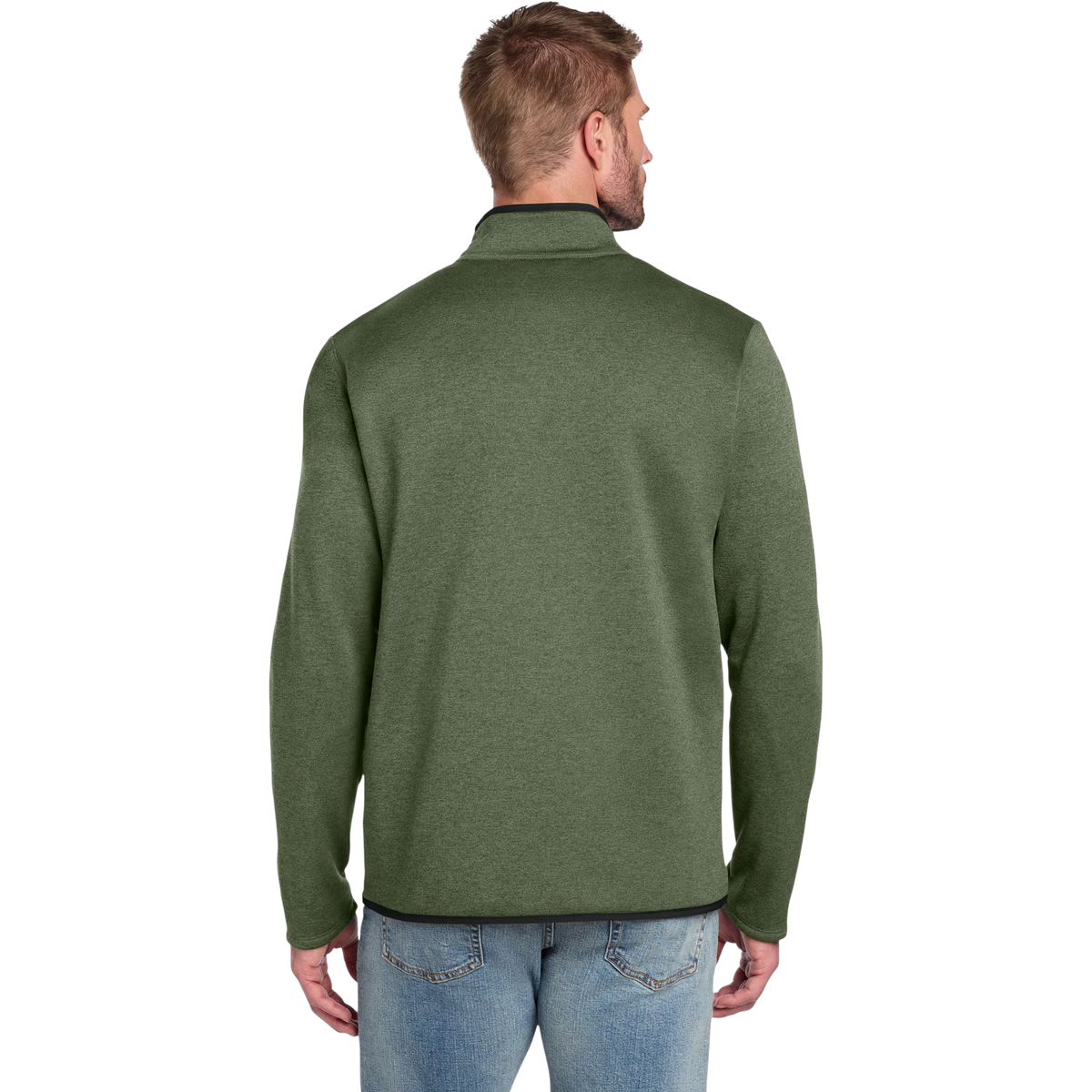 The North Face Skyline Full-Zip Fleece Jacket in Four Leaf Clover Heather — custom branded by Motive