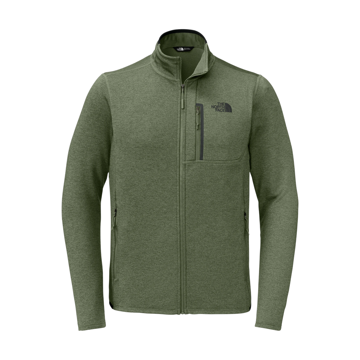 The North Face Skyline Full-Zip Fleece Jacket in Four Leaf Clover Heather — custom branded by Motive