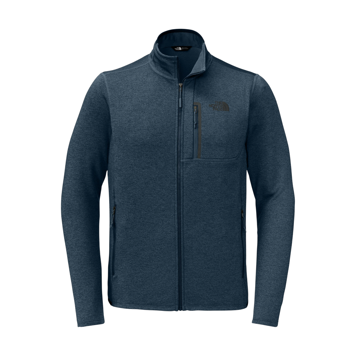 The North Face Skyline Full-Zip Fleece Jacket in Urban Navy Heather — custom branded by Motive