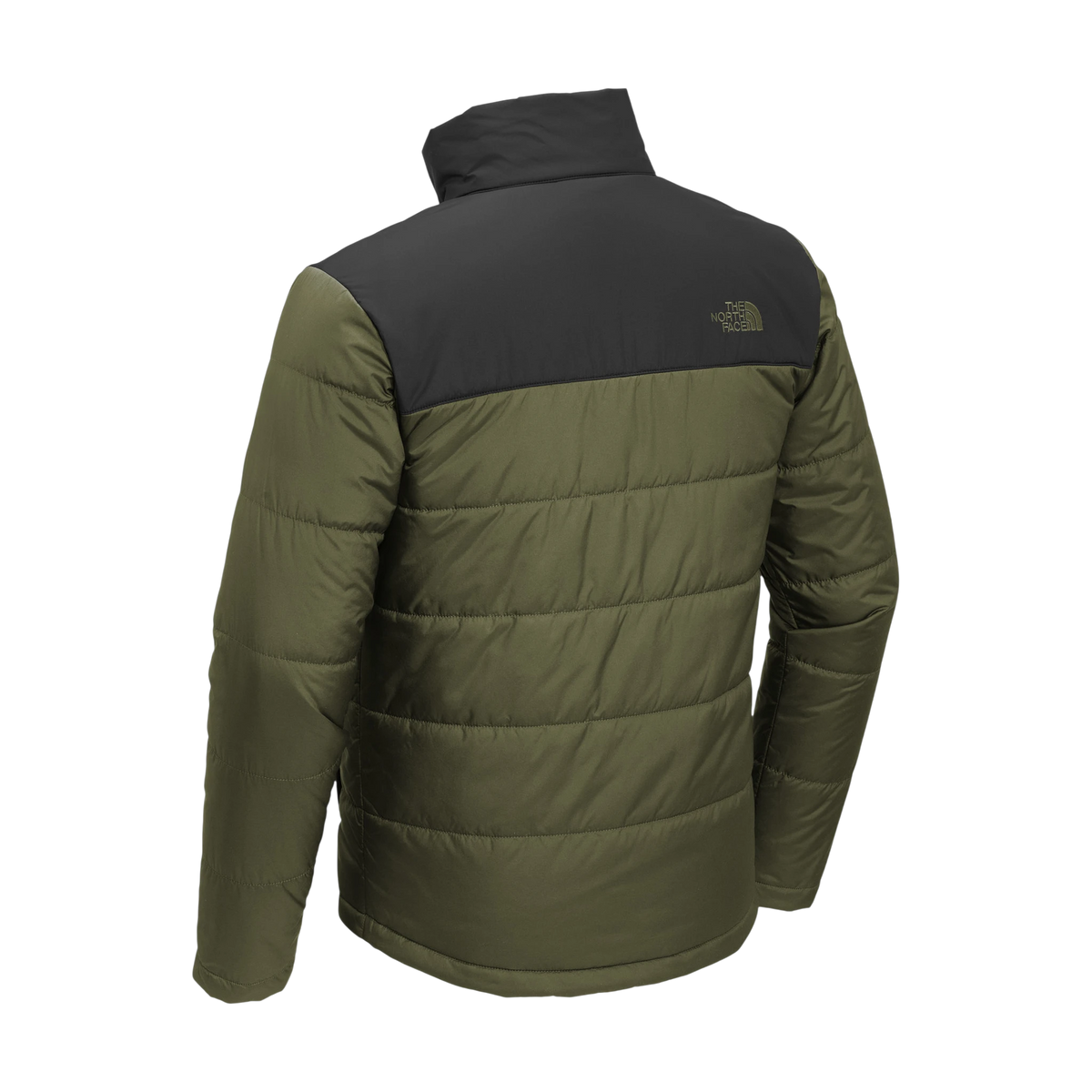 The North Face Chest Logo Everyday Insulated Jacket in Burnt Olive Green — custom branded by Motive