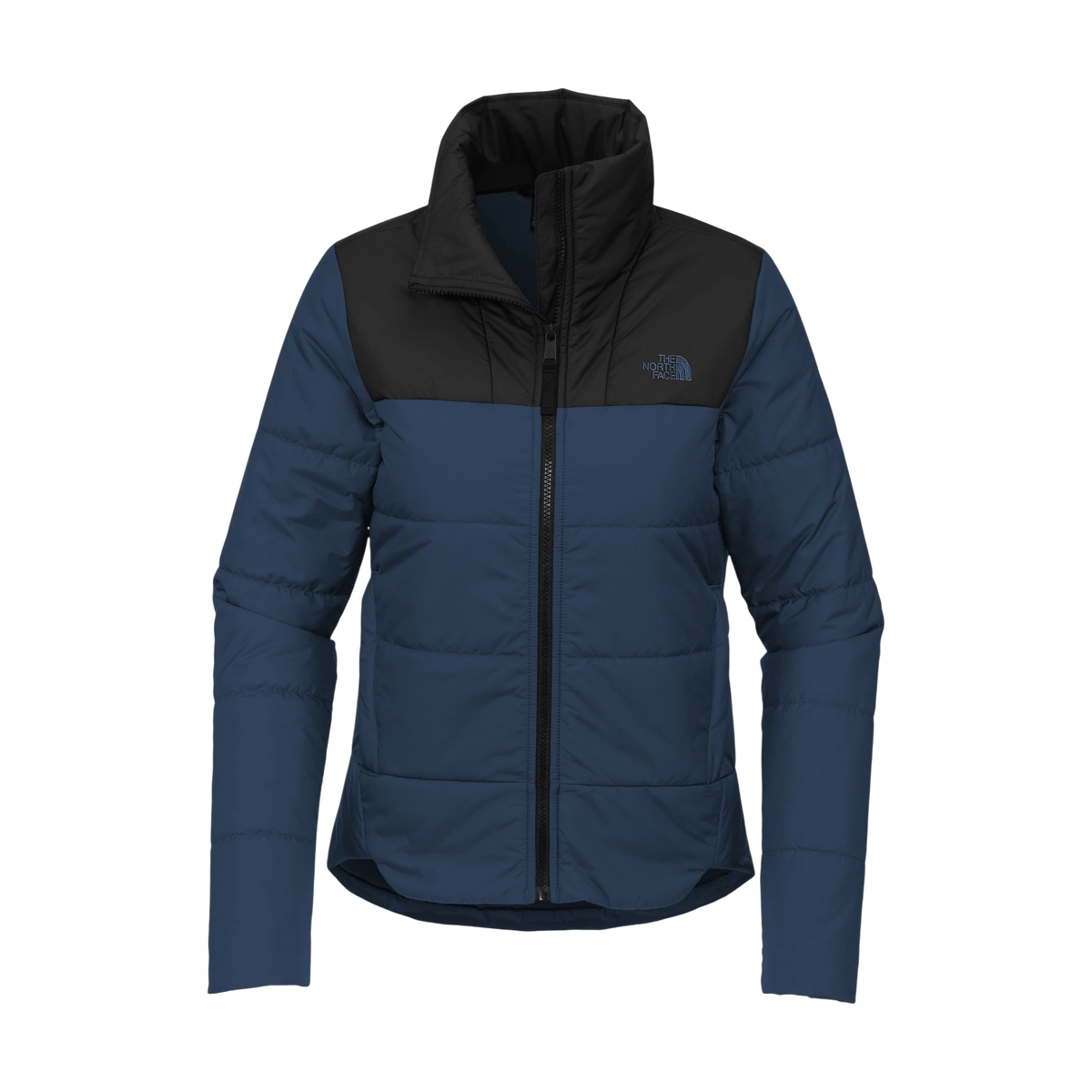 The North Face Women's Chest Logo Everyday Insulated Jacket in Shady Blue — custom branded by Motive