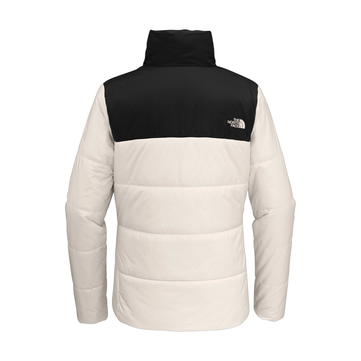 The North Face Women's Chest Logo Everyday Insulated Jacket in Vintage White — custom branded by Motive