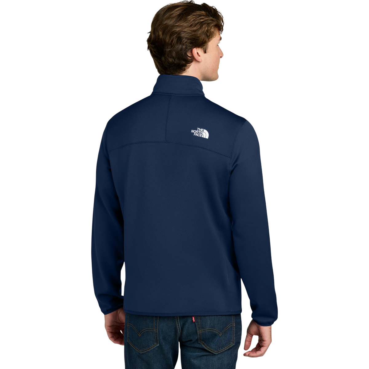 The North Face Dove Creek Full-Zip Fleece Jacket in Lunar Blue — custom branded by Motive