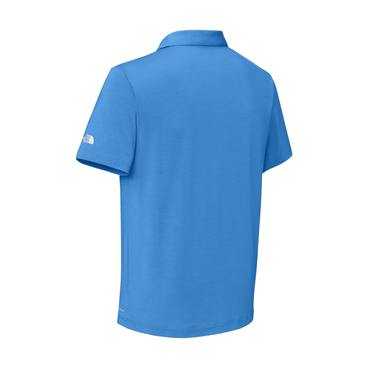 The North Face Canyon Crest Polo in Marina Blue — custom branded by Motive