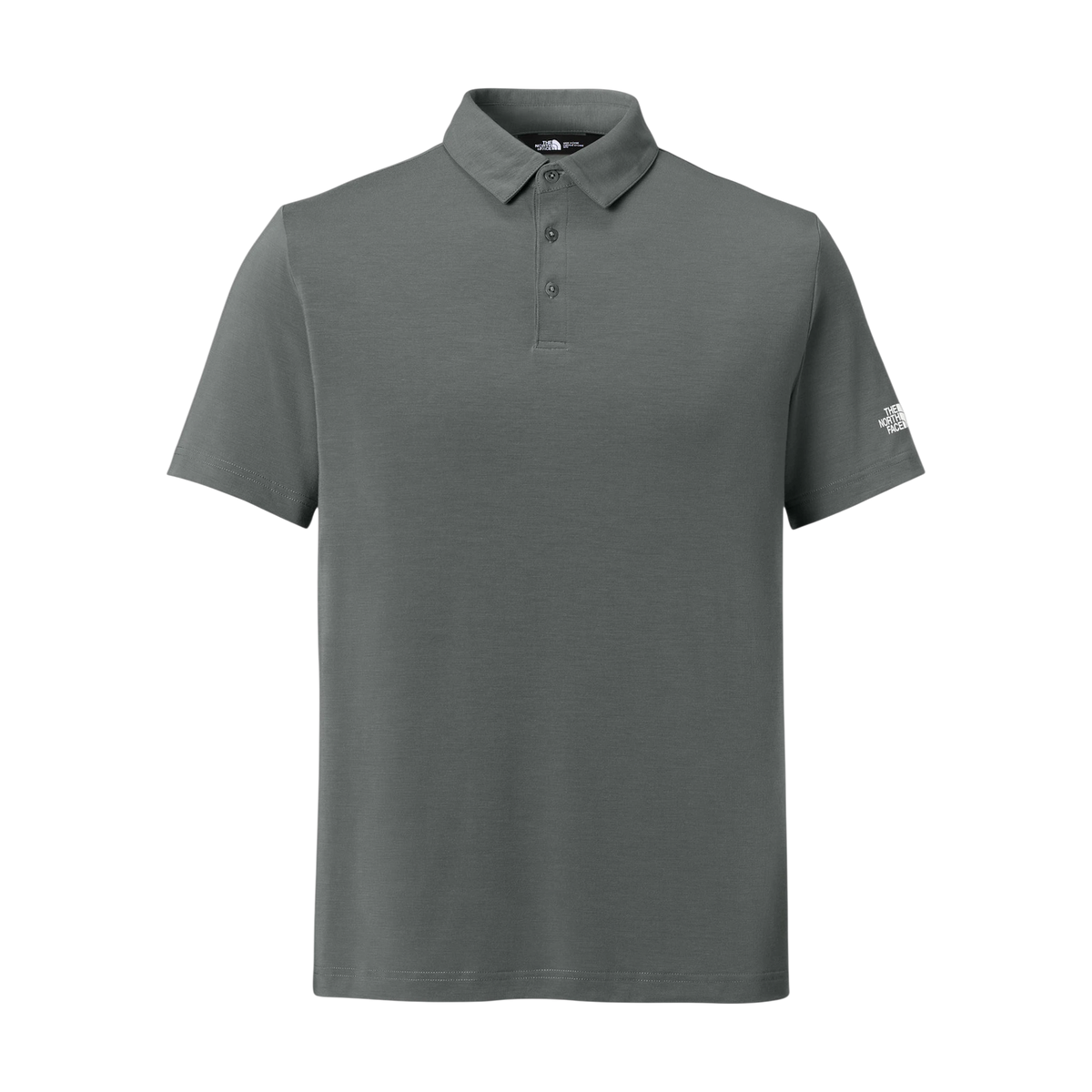 The North Face Canyon Crest Polo in Smoked Pearl Grey — custom branded by Motive
