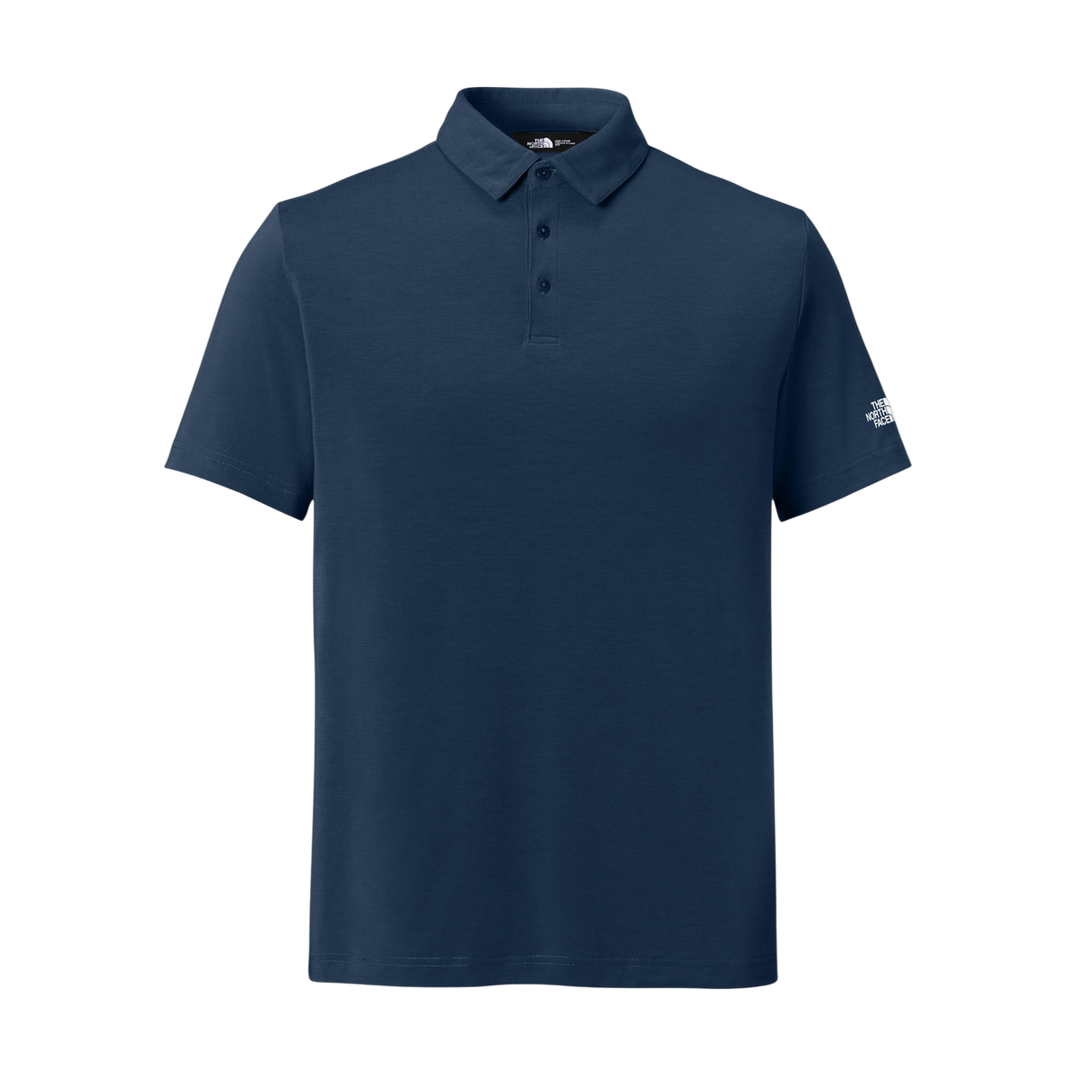 The North Face Canyon Crest Polo in Summit Navy — custom branded by Motive