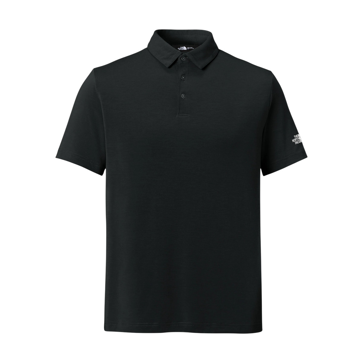 The North Face Canyon Crest Polo in TNF Black — custom branded by Motive