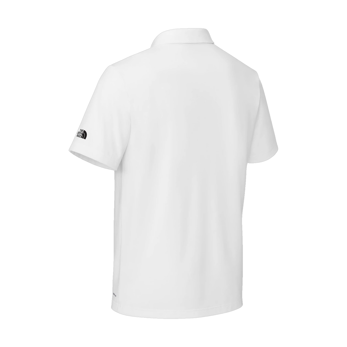 The North Face Canyon Crest Polo in TNF White — custom branded by Motive