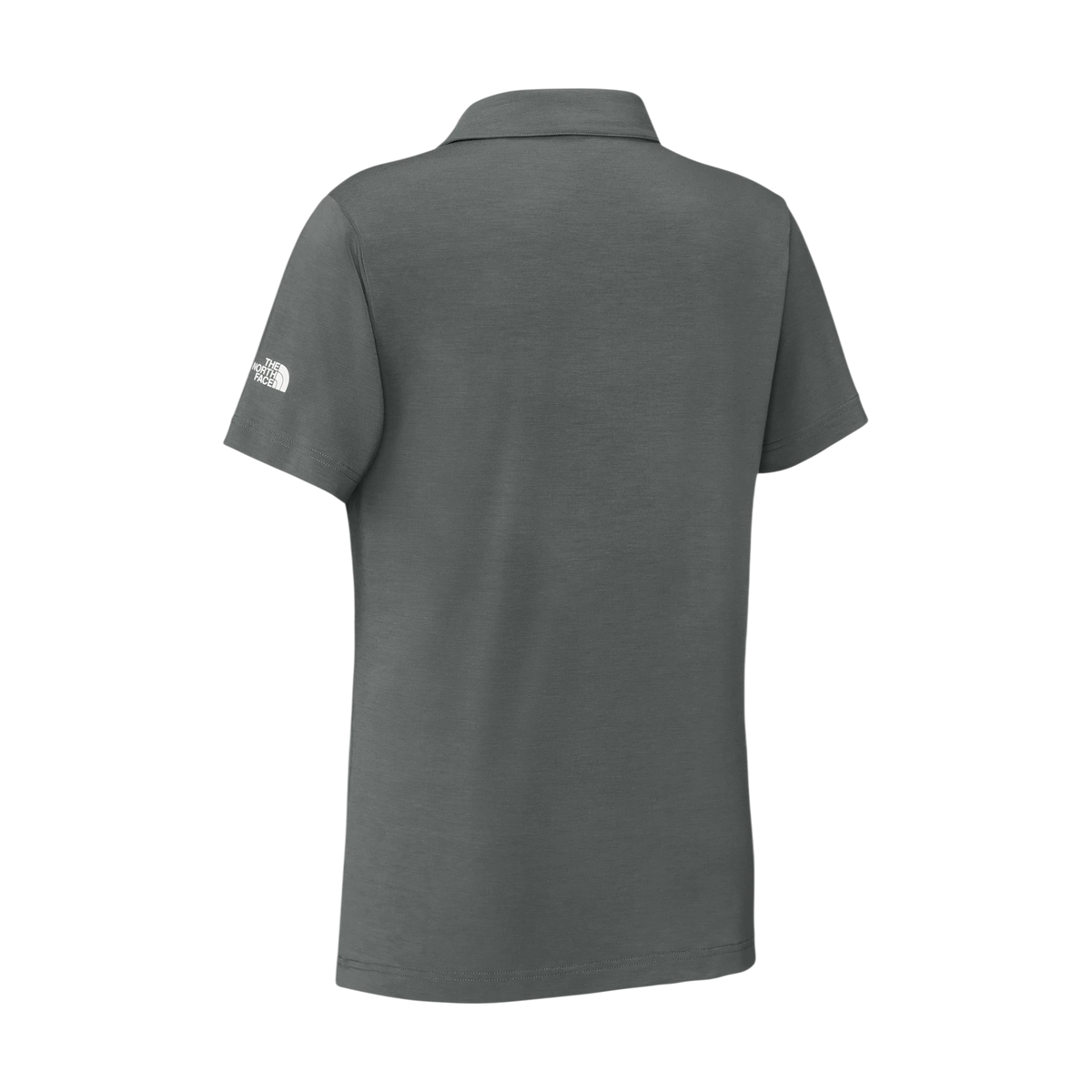 The North Face Women's Canyon Crest Polo in Smoked Pearl Grey — custom branded by Motive